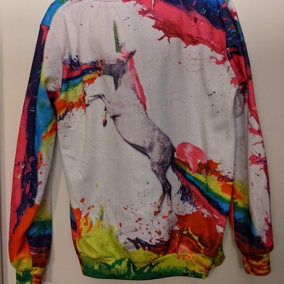 Psychedelic Sick Unicorn Hoodie - Picture 3 of 3